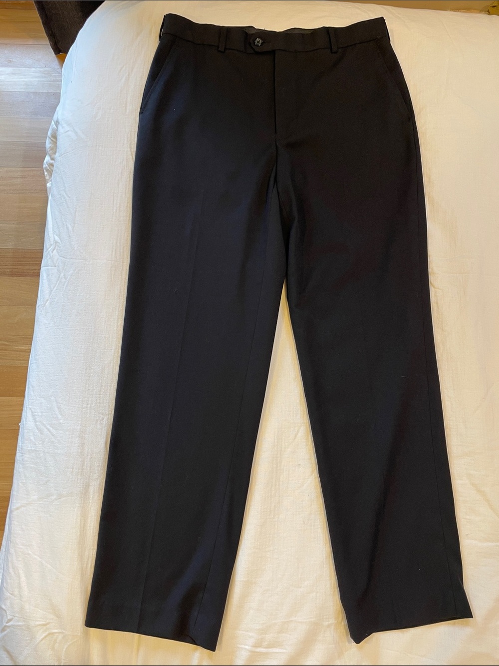 George Black Dress Pants with Belt Loops